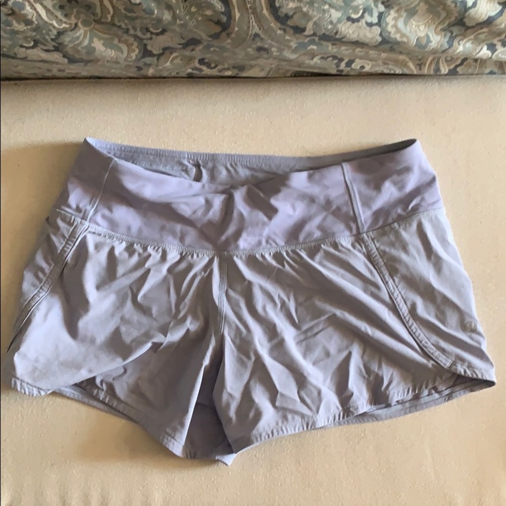 lululemon lilac run short